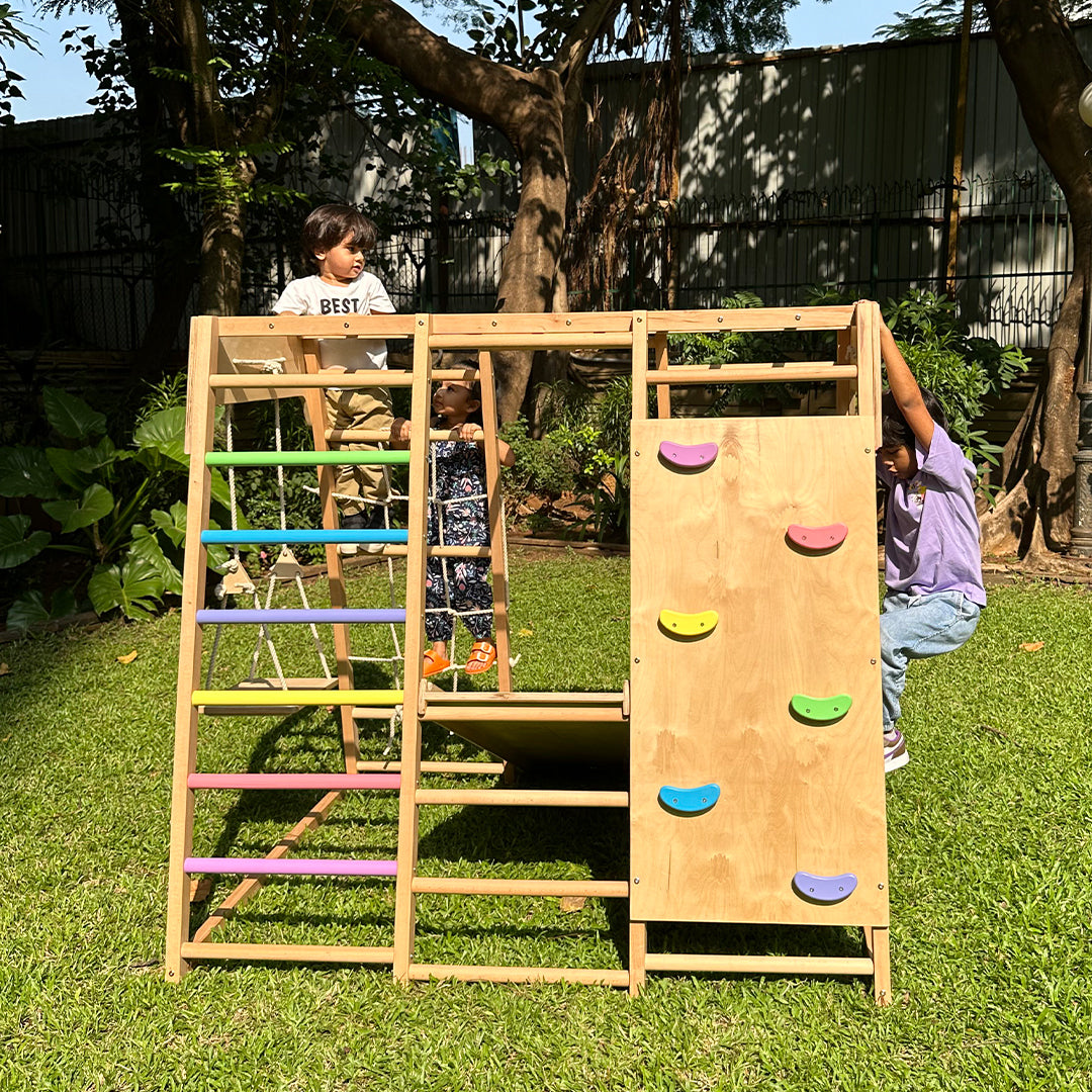 7-in-1 Wooden Jungle Gym